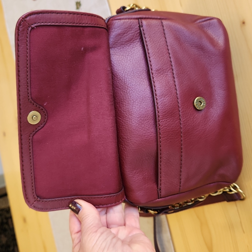Fossil Aria Cabernet Small Crossbody Shoulder Bag - Picture 8 of 17